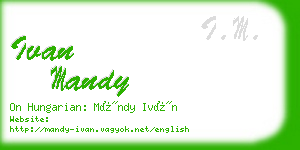 ivan mandy business card